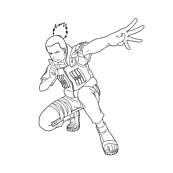 coloriage naruto Shikamaru